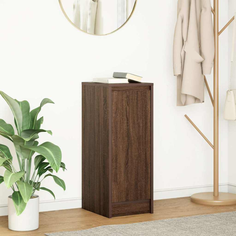 Sideboard Braun Eichen-Optik 29,5x34x76 cm Holzwerkstoff