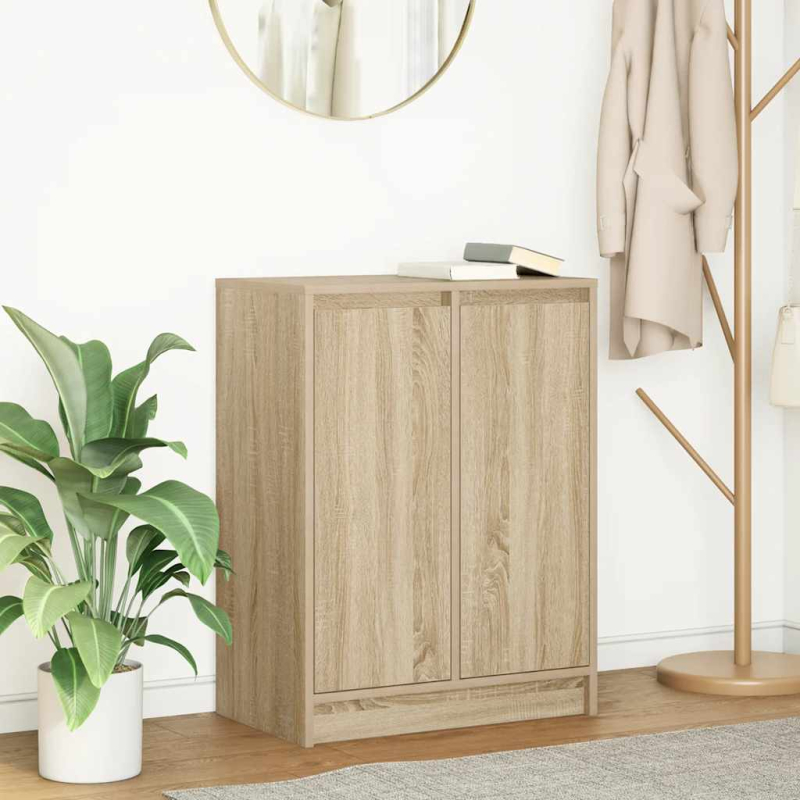 Sideboard Sonoma-Eiche 57x34x76 cm Holzwerkstoff