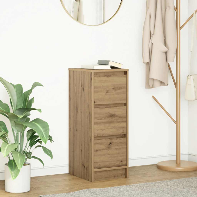 Sideboard Artisan-Eiche 29,5x34x76 cm Holzwerkstoff