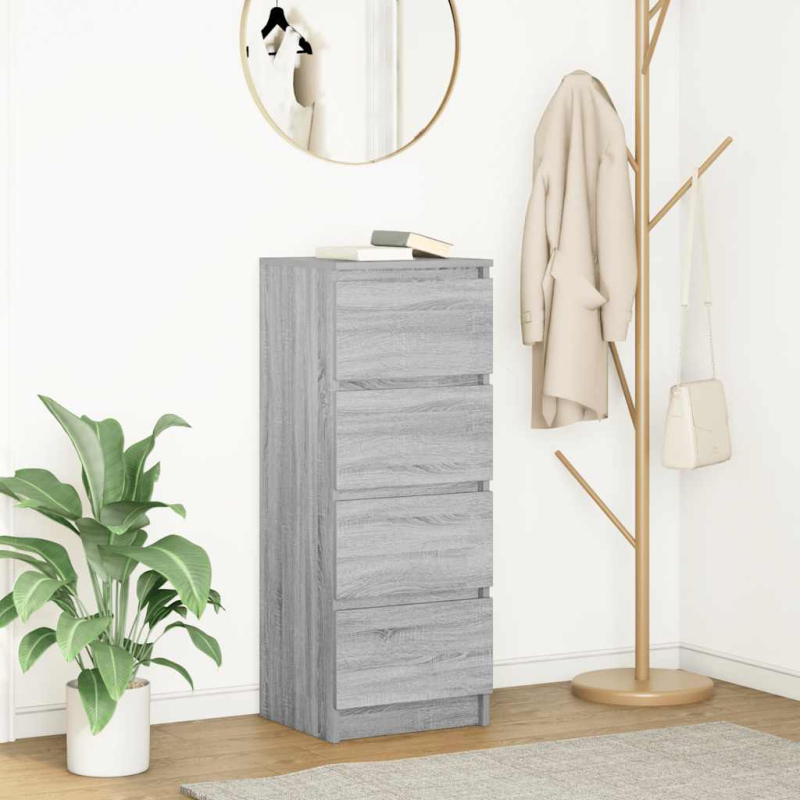 Sideboard Grau Sonoma 37,5x35x99 cm Holzwerkstoff