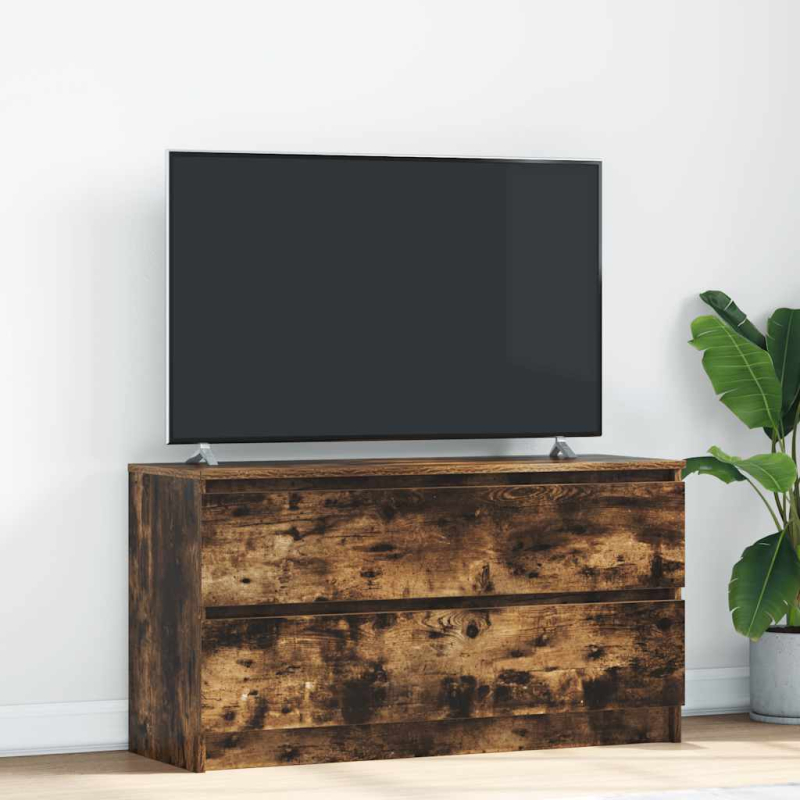 TV-Schrank Räuchereiche 100x35x54 cm Holzwerkstoff
