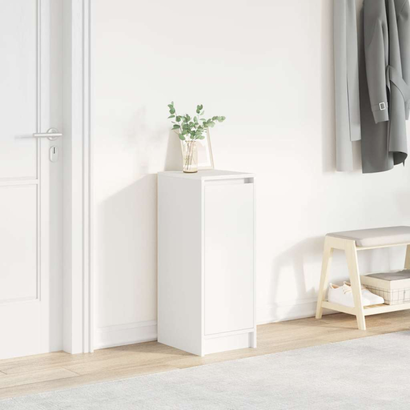 Schuhschrank Weiß 29,5x34x76 cm Holzwerkstoff
