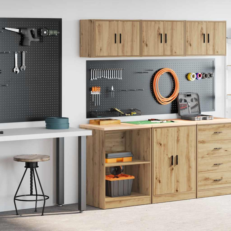 Garagenschränke 2 Stk. Artisan-Eiche Holzwerkstoff