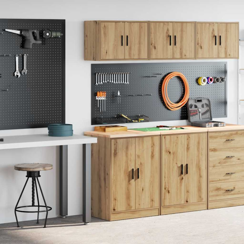 Garagenschränke 2 Stk. Artisan-Eiche Holzwerkstoff