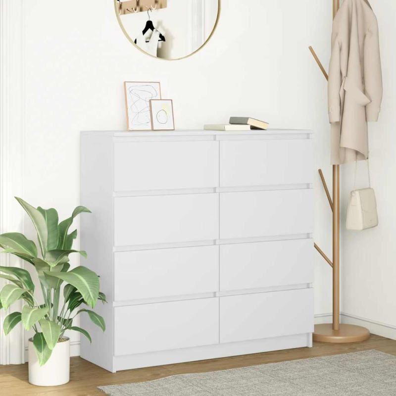 Sideboard Weiß 100x35x99 cm Holzwerkstoff