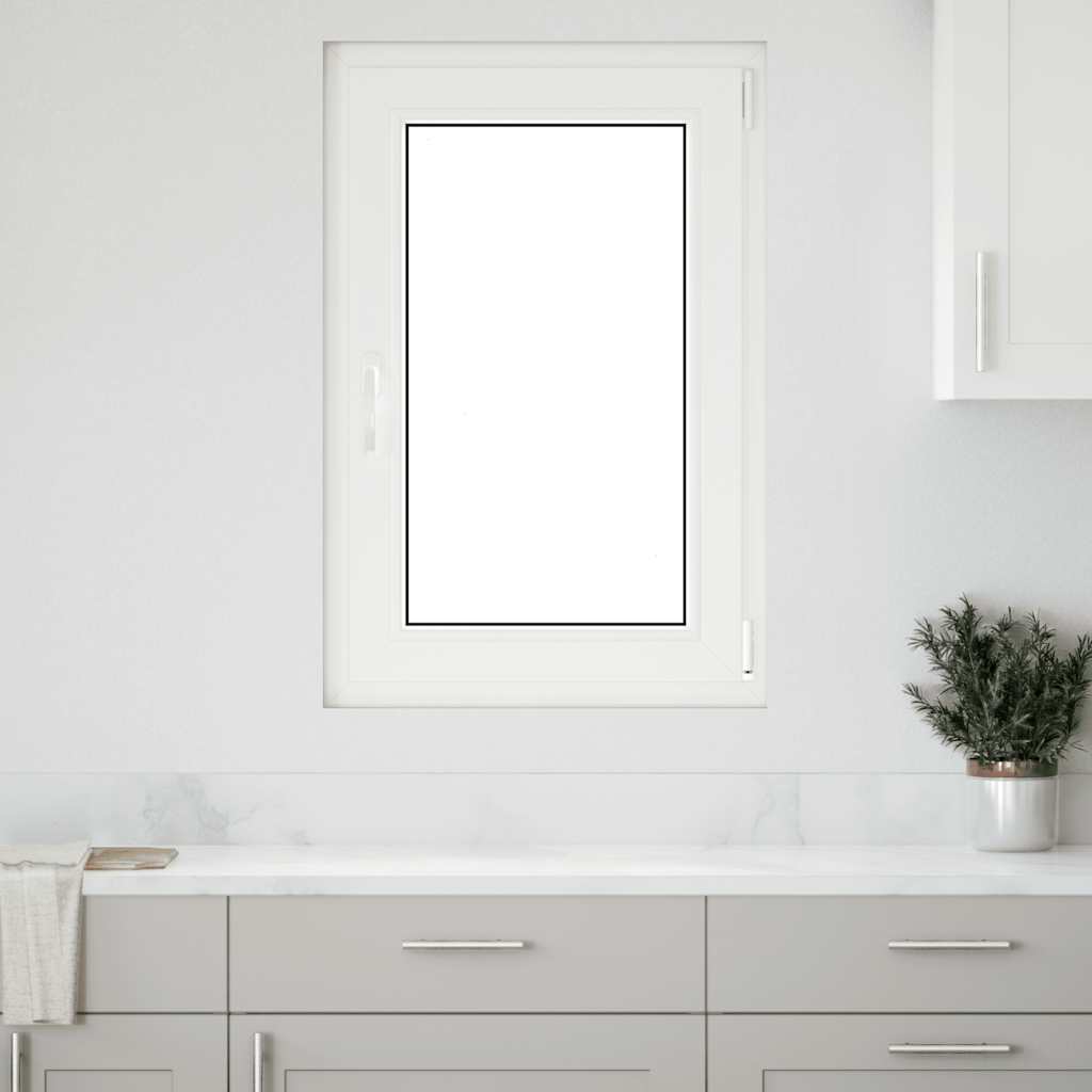 Kellerfenster RISOR 60x100 cm Drehkipp DIN Rechts Weiß