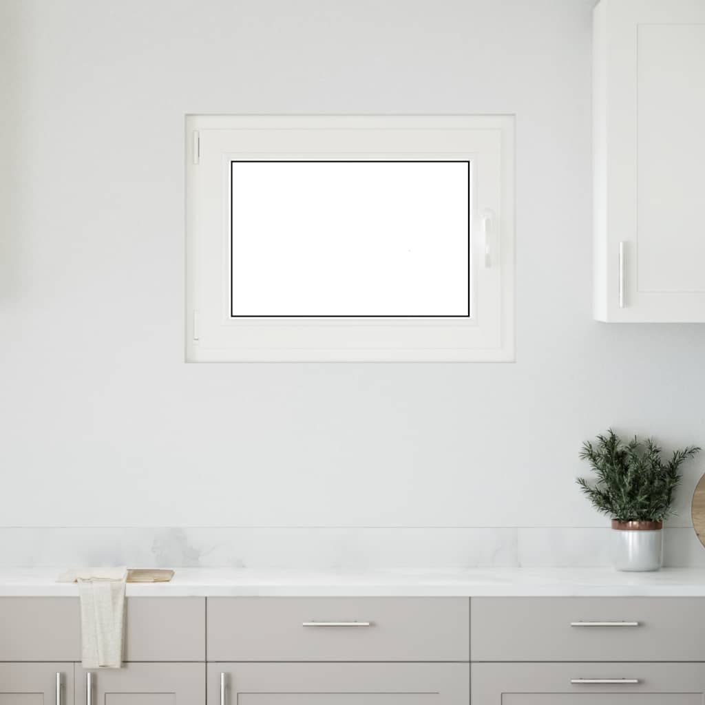 Kellerfenster RISOR 80x50 cm Drehkipp DIN Links Weiß