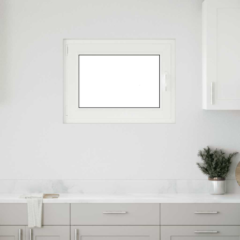Kellerfenster RISOR 80x60 cm Dreh Kipp DIN Links Weiß