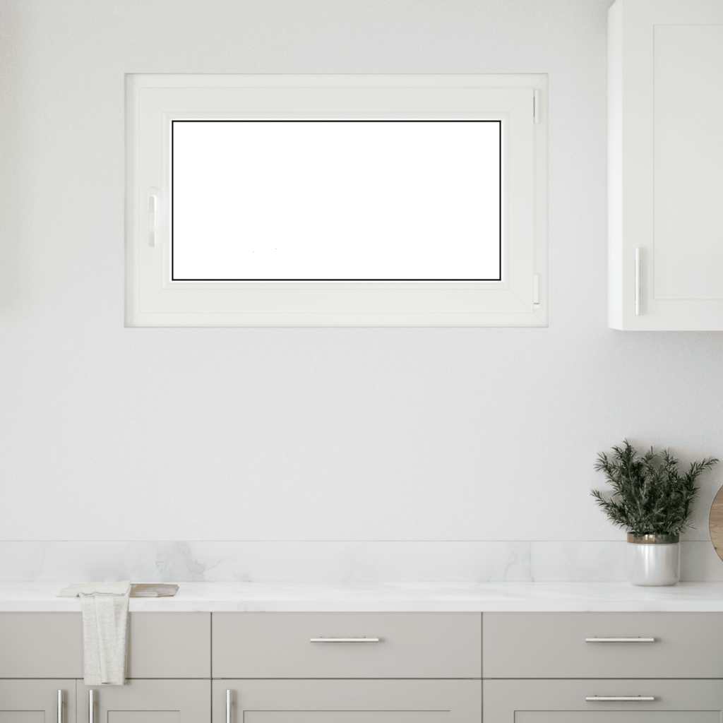 Kellerfenster RISOR 100x70 cm Drehkipp DIN Rechts Weiß