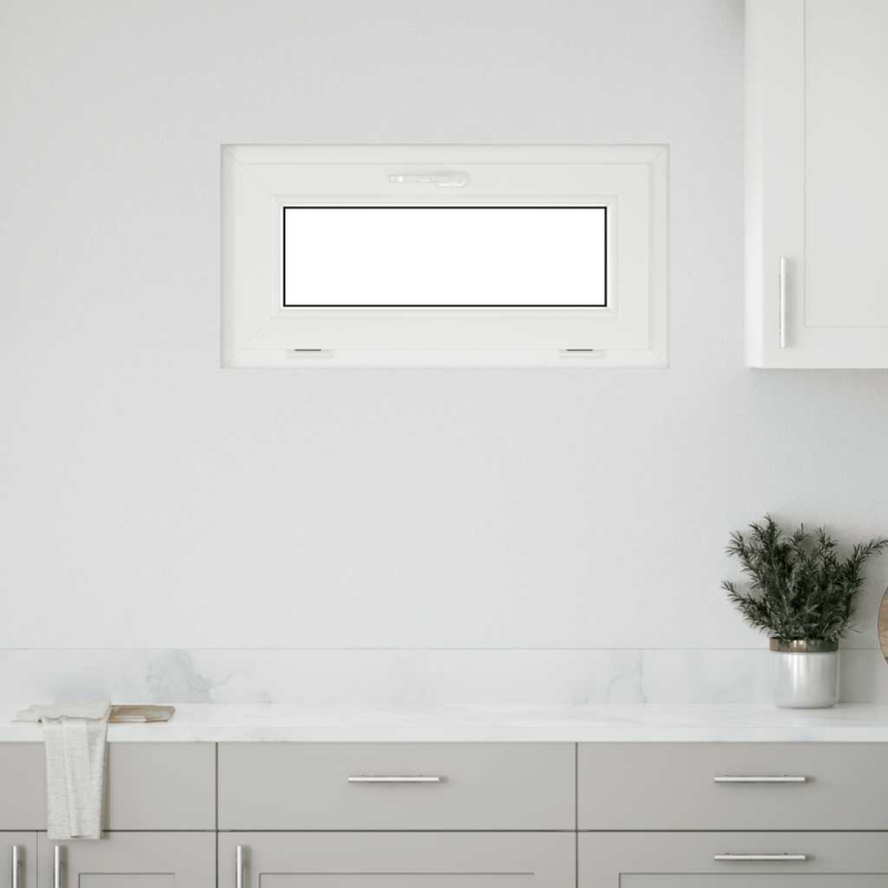 Kellerfenster RISOR 80x40 cm Kipp 2-fach Verglasung Weiß
