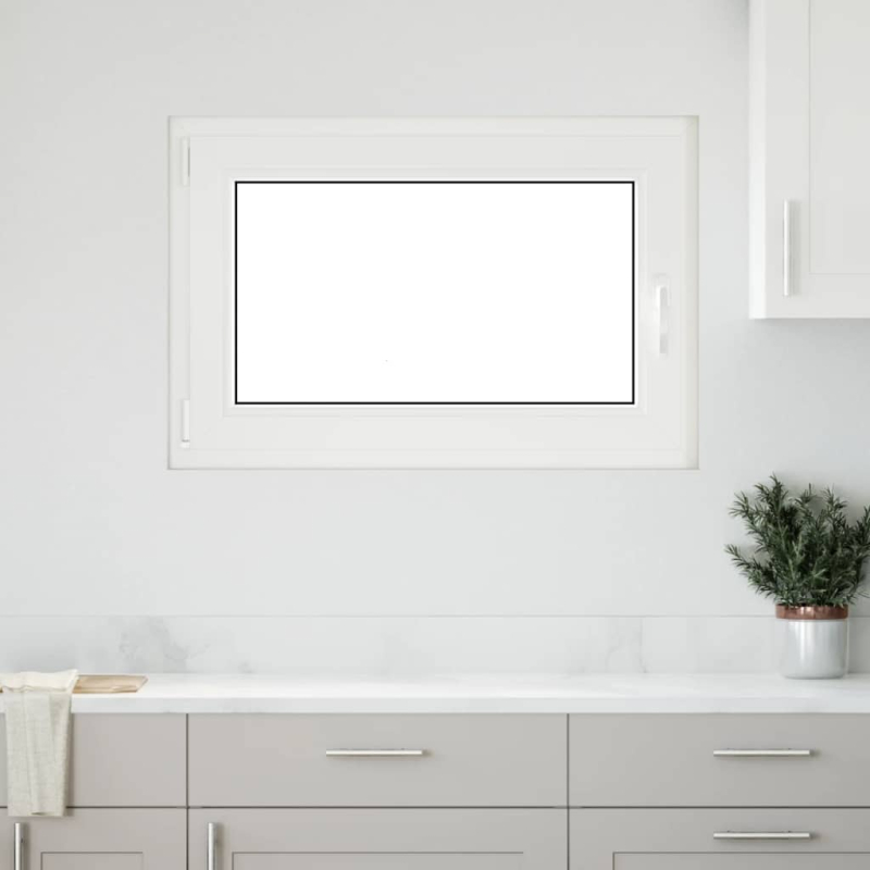 Kellerfenster RISOR 60x80 cm Dreh Kipp DIN Links Weiß