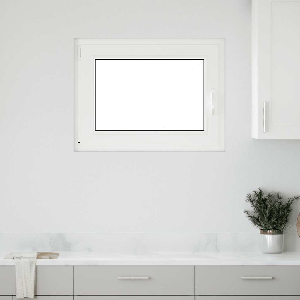 Kellerfenster RISOR 80x50 cm Drehkipp DIN Links Weiß
