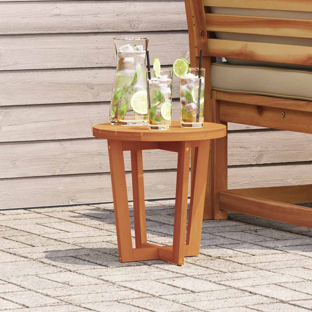 Garten-Beistelltisch Rund Ø40x40 cm Massivholz Akazie