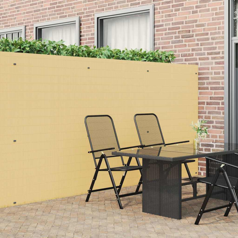Gartenzaun Doppelseitig Gelb 1,8x3 m PVC