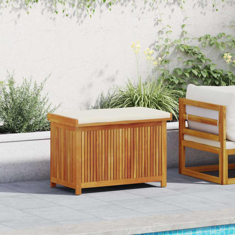 Outdoor-Kissenbox 90x50x60,5 cm Massivholz Akazie