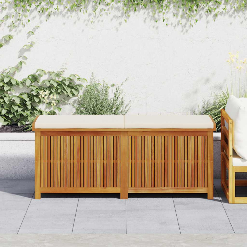 Outdoor-Kissenbox 150x50x60,5 cm Massivholz Akazie