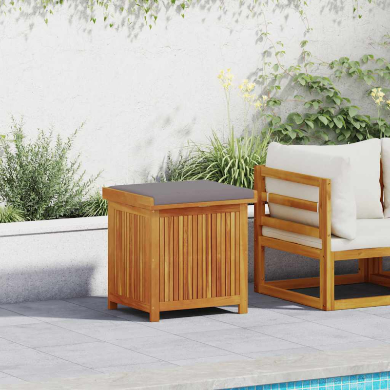 Outdoor-Kissenbox 60x50x61 cm Massivholz Akazie