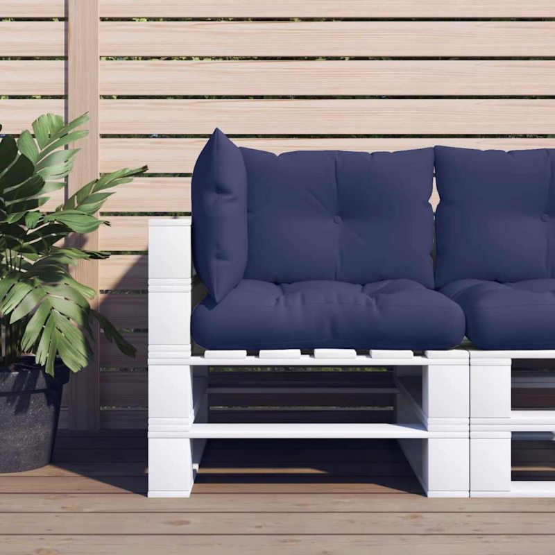Palettenkissen 3 Stk. Marineblau Oxford-Gewebe