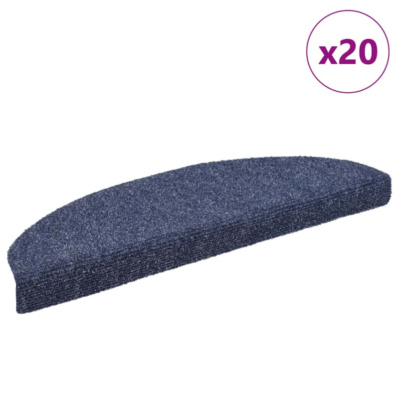 Stufenmatten Selbstklebend 20 Stk. Blau 65x21x4 cm