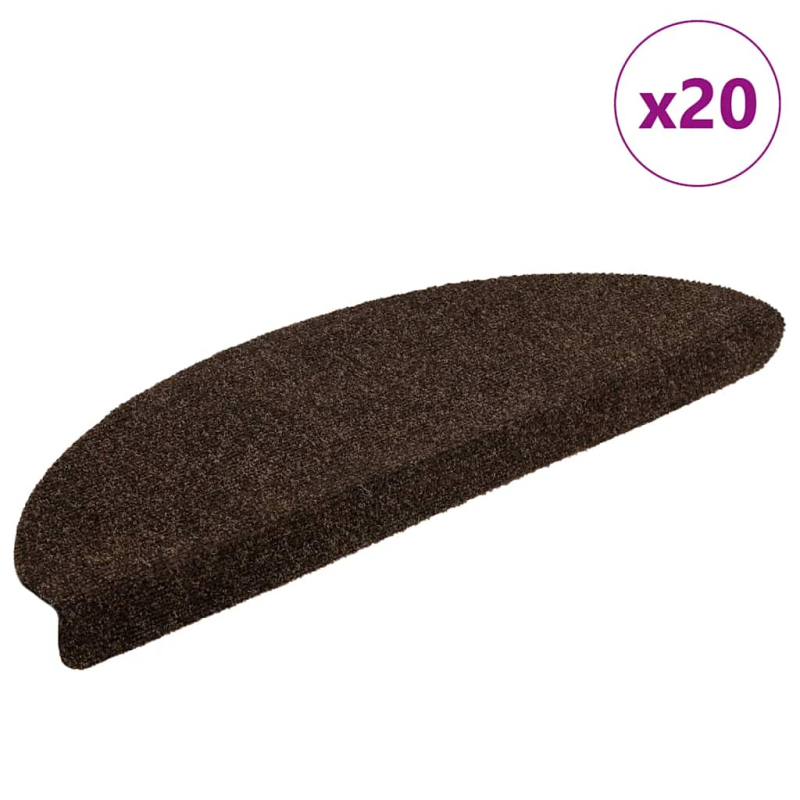 Stufenmatten Selbstklebend 20 Stk. Braun 65x21x4 cm