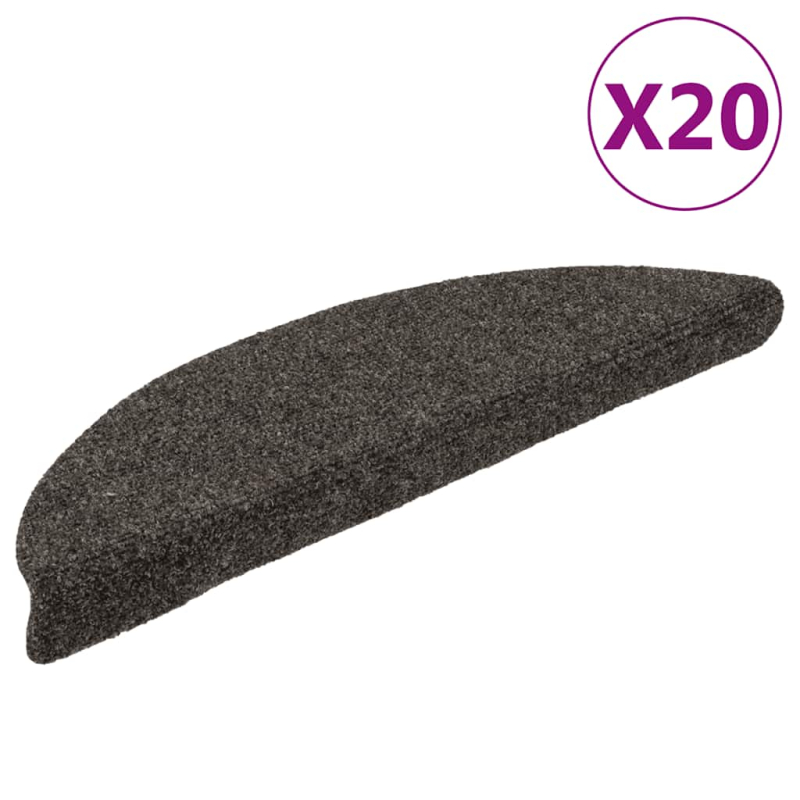 Stufenmatten Selbstklebend 20 Stk. Anthrazit 56x17x3 cm