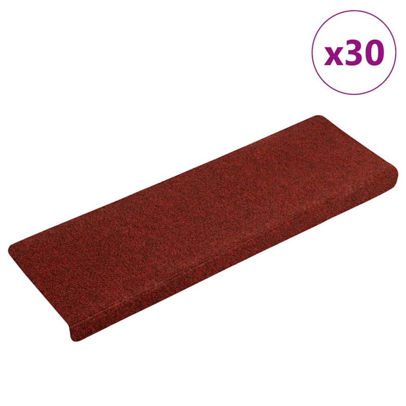 Stufenmatten Selbstklebend 30 Stk. Rot 65x21x4 cm