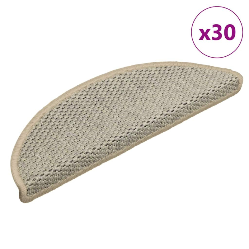 Stufenmatten Selbstklebend Sisal-Optik 30Stk. 56x17x3cm