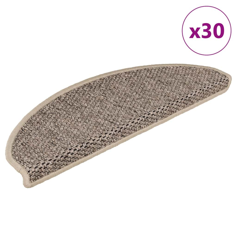 Stufenmatten Selbstklebend Sisal-Optik 30 Stk. 65x21x4cm