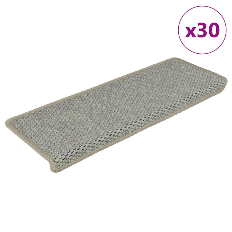 Stufenmatten Selbstklebend Sisal-Optik 30 Stk. 65x21x4cm Grün