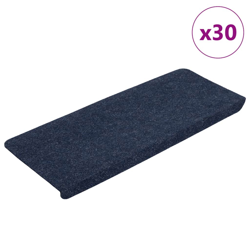 Stufenmatten Selbstklebend 30 Stk. Blau 65x24,5x3,5 cm