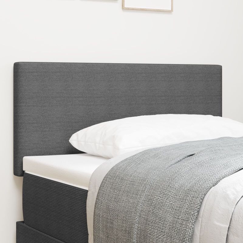 Kopfteil Schlichtes Design Hellgrau 100 cm Cordstoff