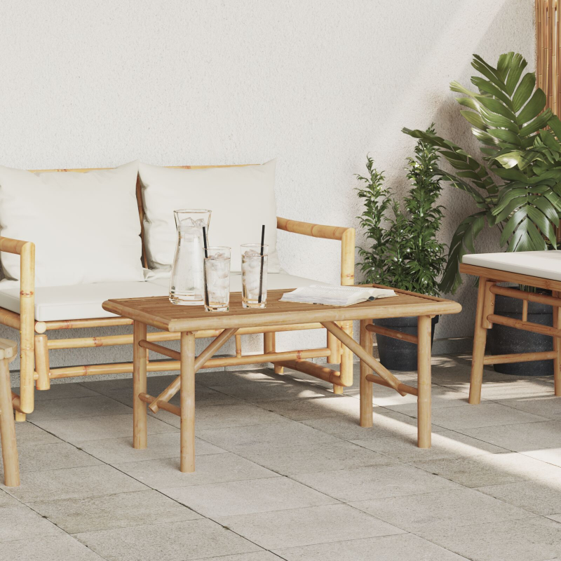 Couchtisch 90x50x43 cm Bambus