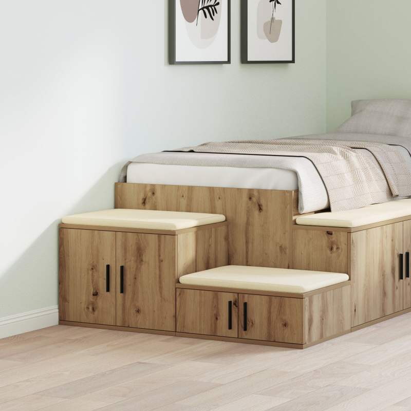 Aufbewahrungsschrank Artisan Eiche 108x41x40 cm aus Holzwerkstoff