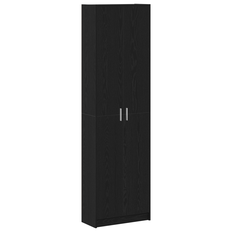 Garderobe Schwarz Eiche 55x25x189 cm Holzwerkstoff