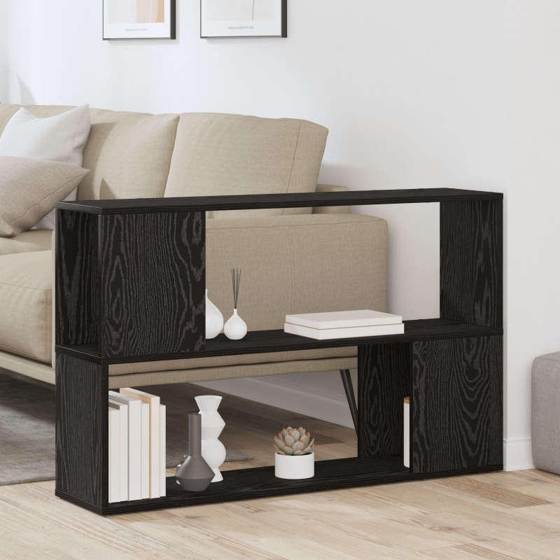 Bücherregal Schwarz Eiche 100x24x63 cm aus Holzwerkstoff