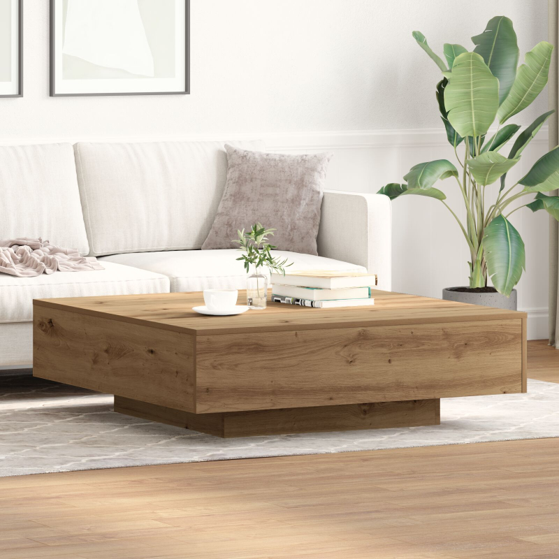 Couchtisch Artisan Eiche 100x100x31 cm aus Holzwerkstoff