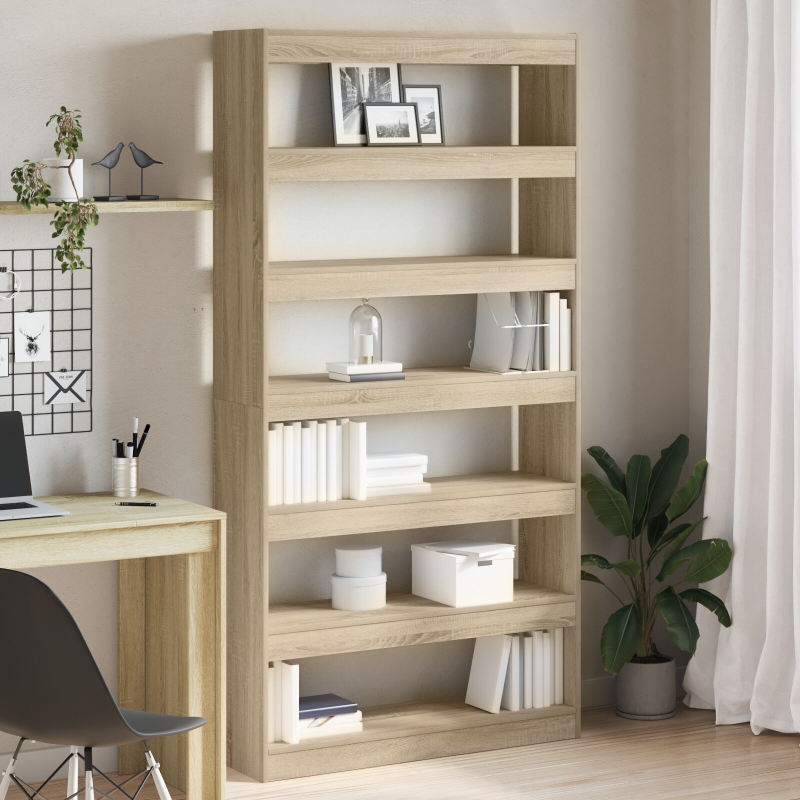 Bücherregal Sonoma Eiche Holzwerkstoff 100 x 30 x 198 cm Regale