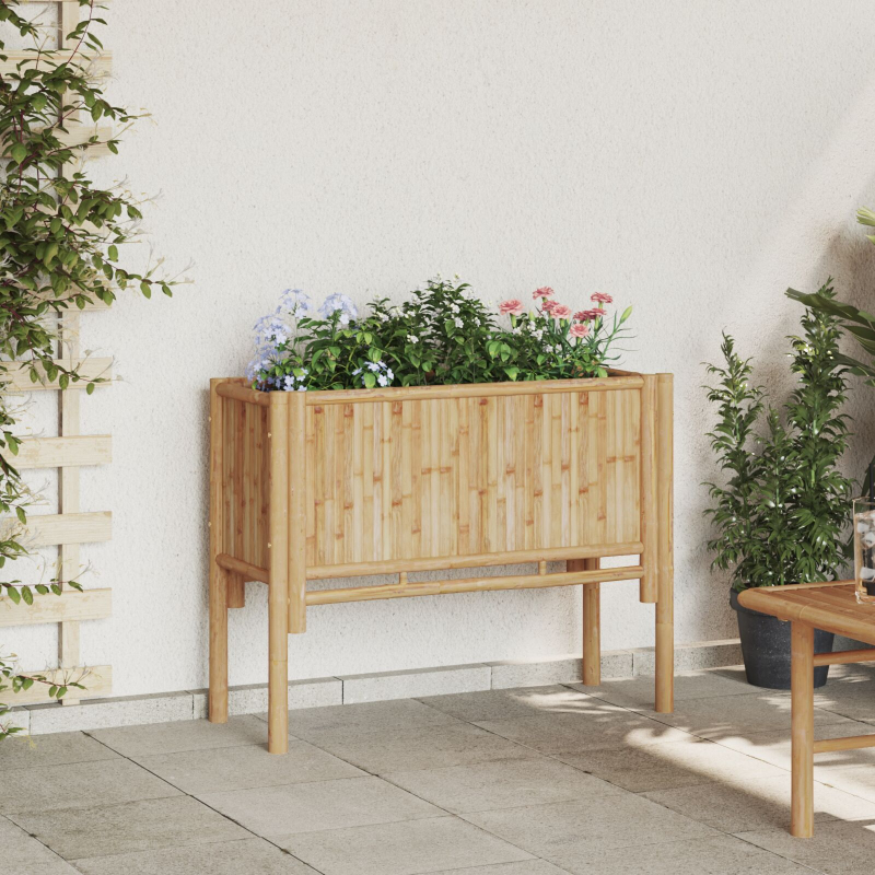Garten Hochbeet 90x35x70 cm Bambus