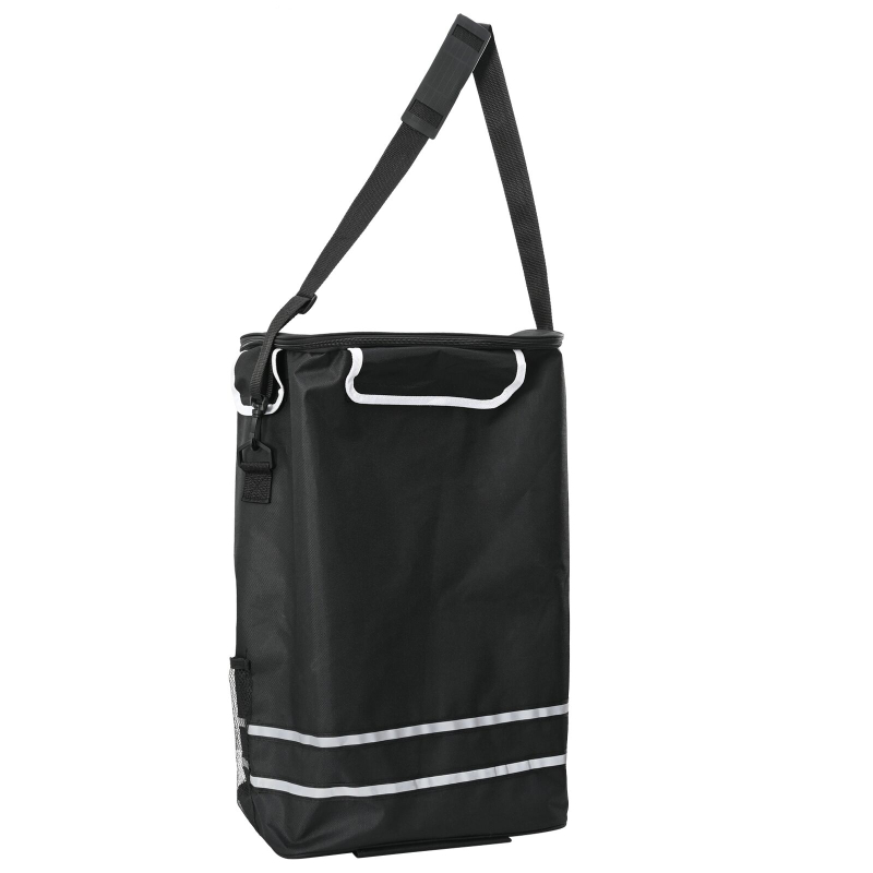 Einkaufswagen mit Treppensteiger Schwarz 40 L