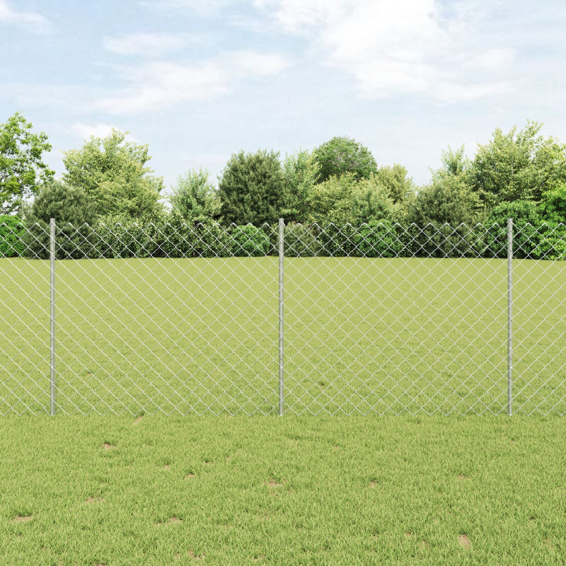 Gartenzaun Set 2er Set Verzinkter Stahl 25 x 1 m Langlebig