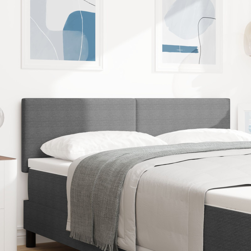 Kopfteil Schlichtes Design Hellgrau 140 cm Cord-Stoff