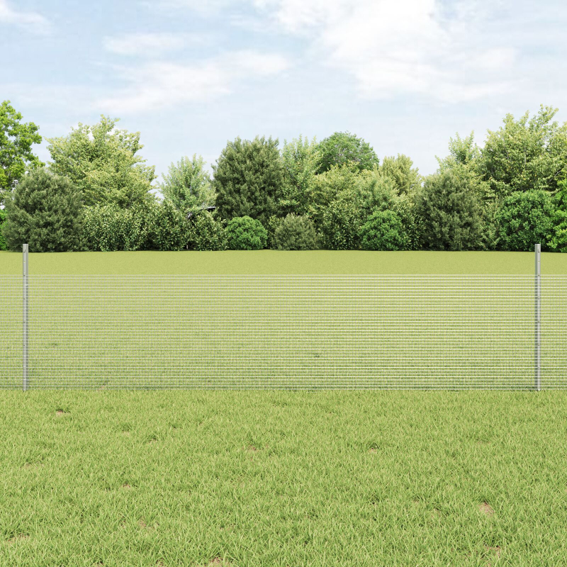 Gartenzaun Set Set aus 2 Verzinkter Stahl 10 x 0,5 m Robust