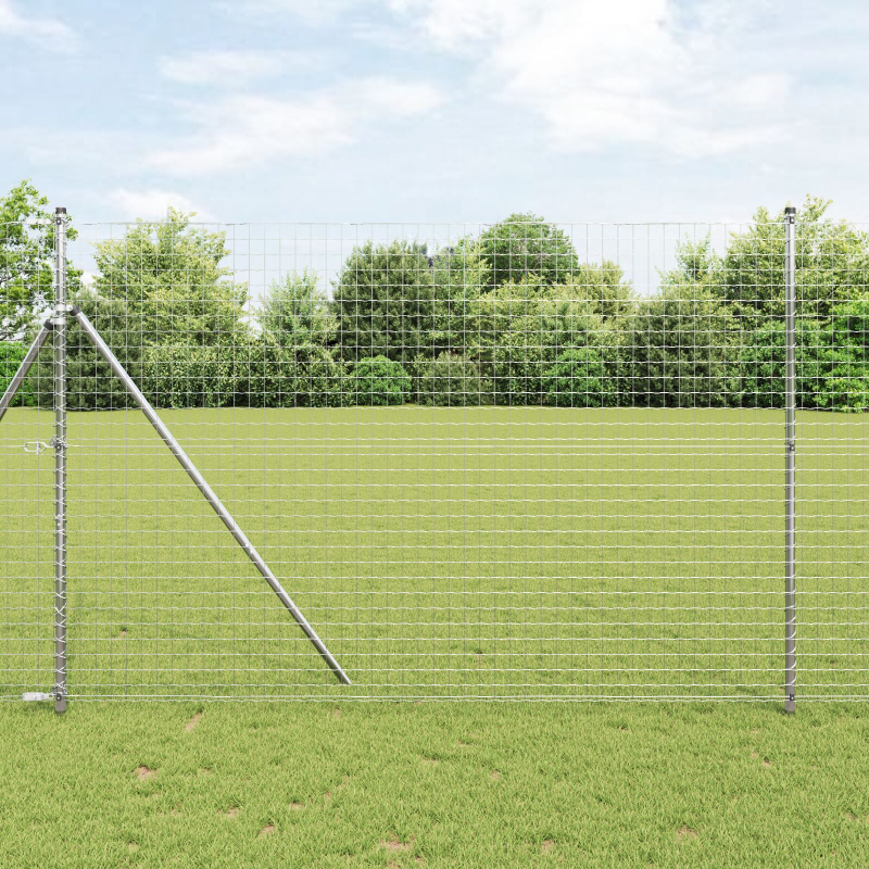Zaunpfosten 26 Stück Ø32 mm 200 cm Verzinkter Stahl