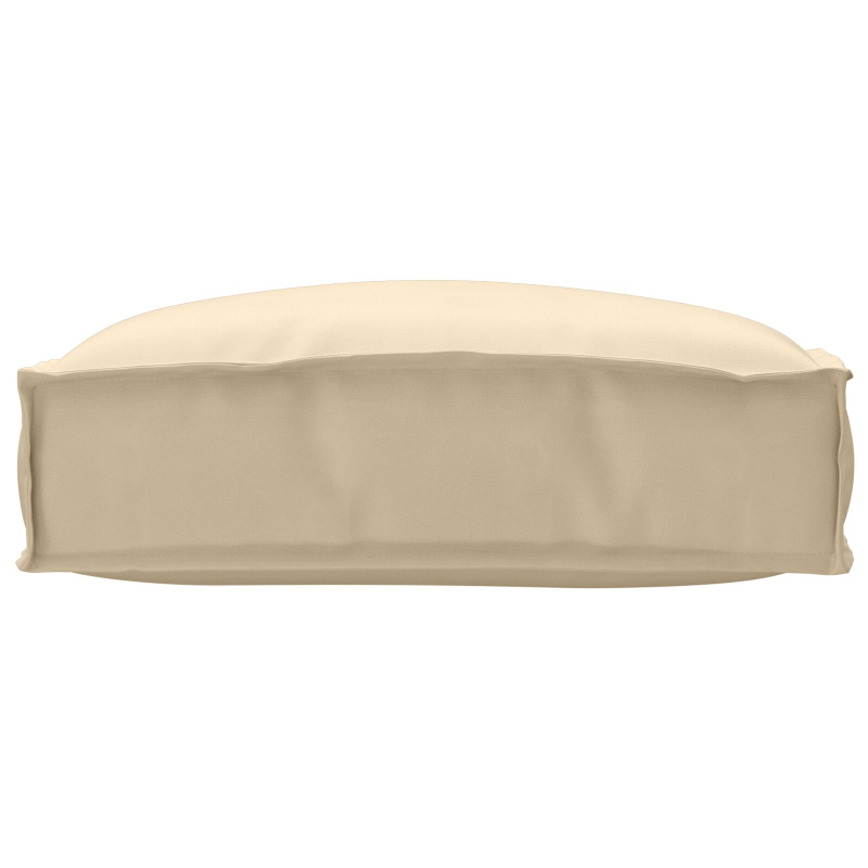 Außenkissen Beige Polyester 50 cm x 50 cm Umkehrbar Kissen