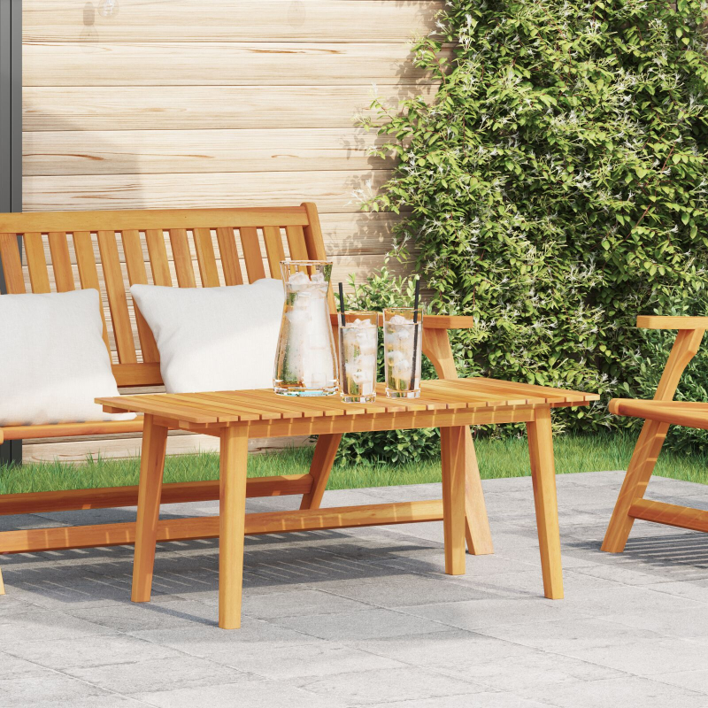 Couchtisch 90x45x40 cm Massivholz Akazie
