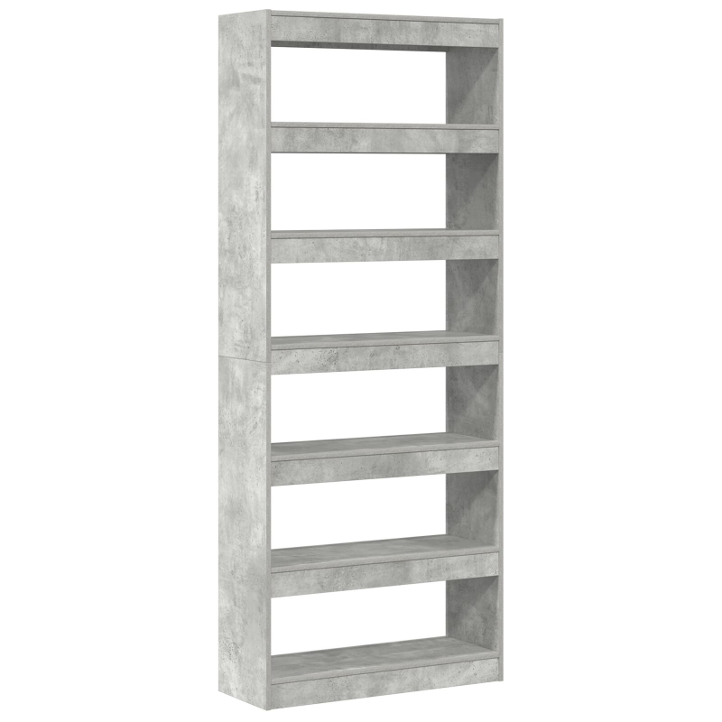 Beton Grau Bücherregal Beton grau Holzwerkstoff 80 x 30 x 198 cm