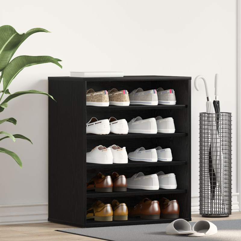 Schuhschrank Schwarze Eiche 60x35x70 cm Holzwerkstoff