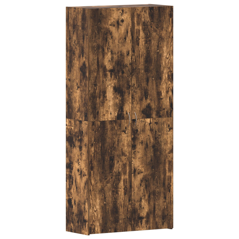 Schuhschrank Raucheiche 80x35,5x180 cm Holzwerkstoff