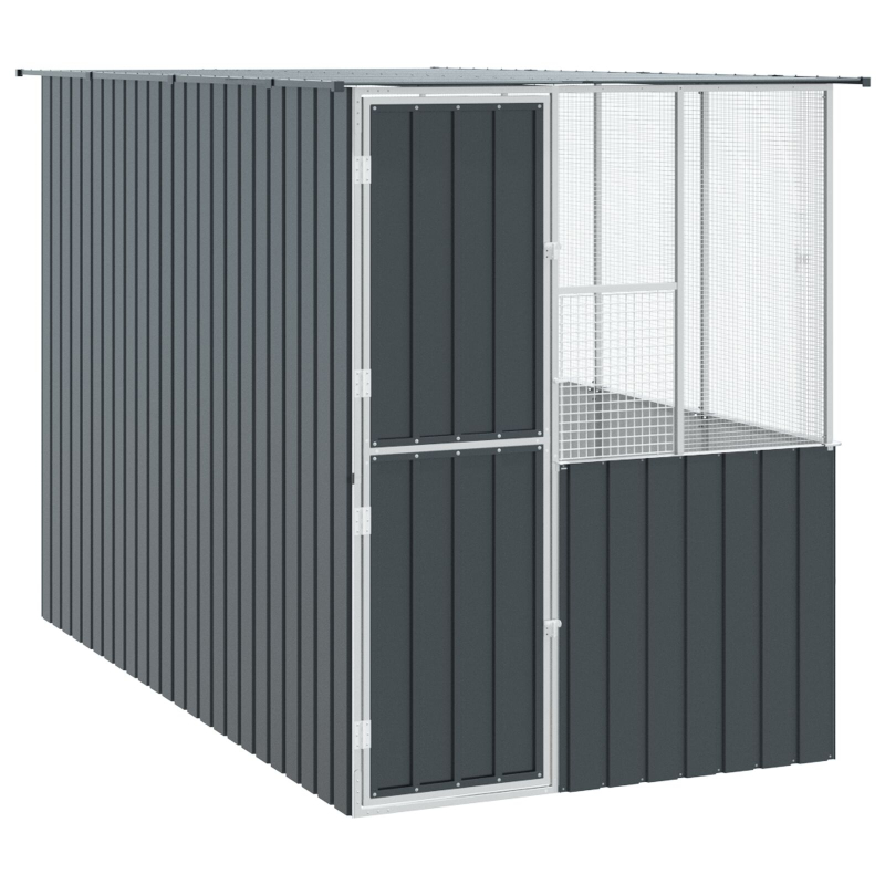 Vogelkäfig Anthrazit 215x78x200 cm Verzinkter Stahl