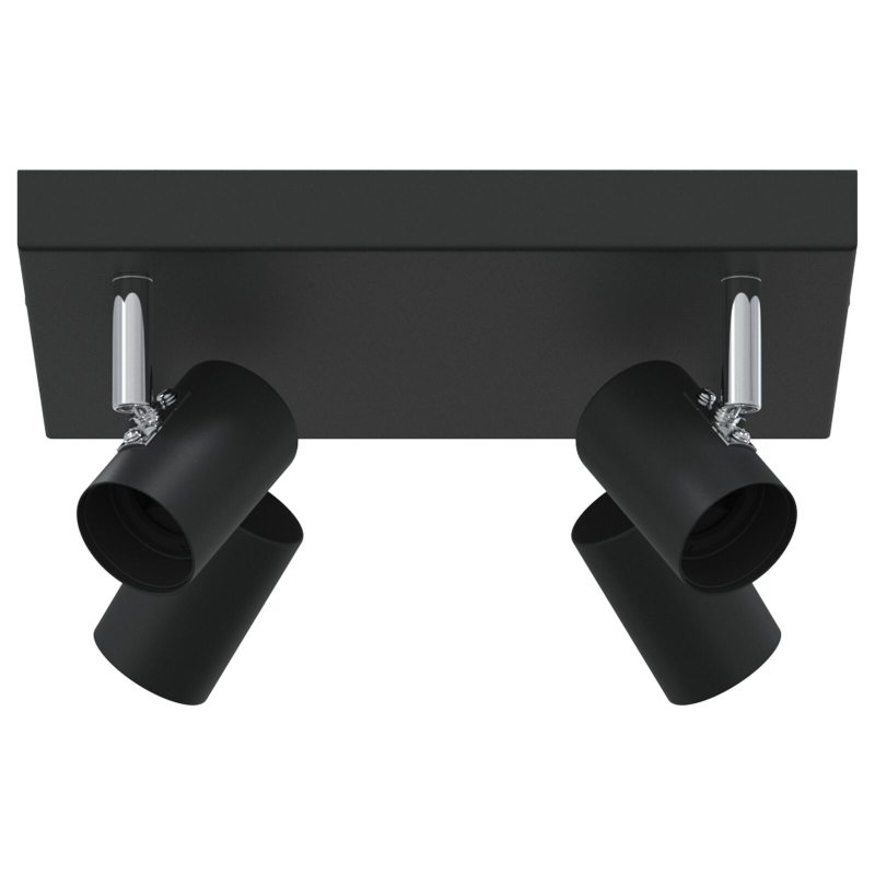 Deckenstrahler 4-Weg verstellbar Schwarz E27